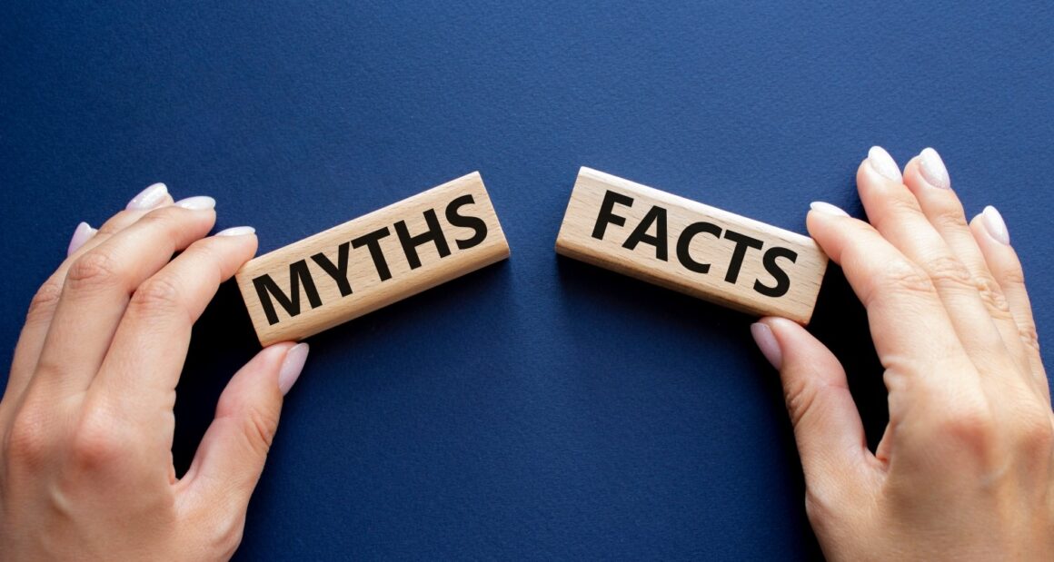 Myths vs Facts word blocks