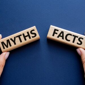 Myths vs Facts word blocks